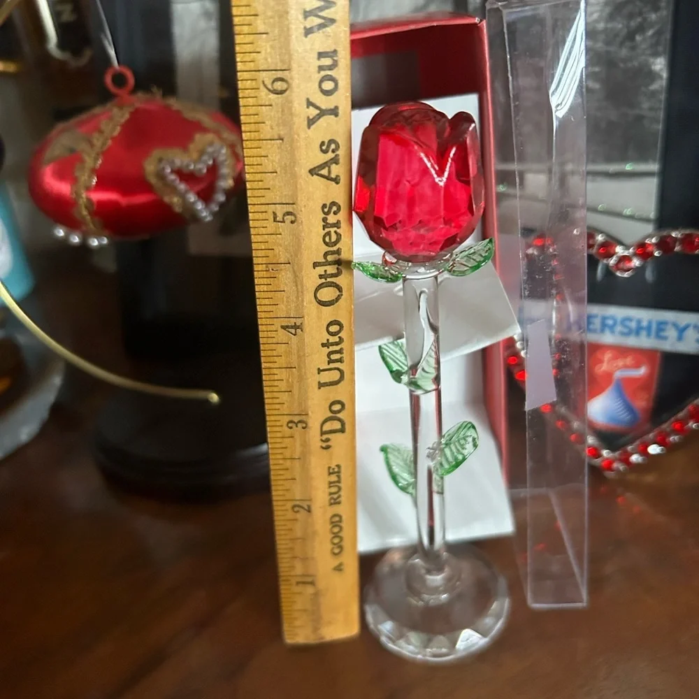 Vintage Glass Rose